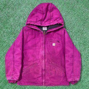 Vintage YOUTH🚨 Magenta Hooded Carhartt